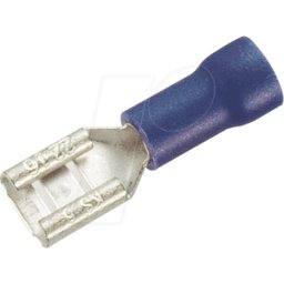 FREI FSH-B-4,75 - Manguito de enchufe plano, ancho: 4,75mm, azul