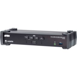 ATEN CS1824 - Conmutador KVM de 4 puertos, USB, HDMI, audio