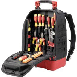 WIHA 45528 - Juego de mochila para herramientas, electricista, 28 piezas