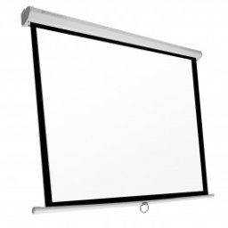 Pantalla Manual Videoproyector 80" 1.4m x 1.4m - Pared y Techo - Ratio 1:1 - 16:9 - 4:3 Phoenix - Inside-Pc