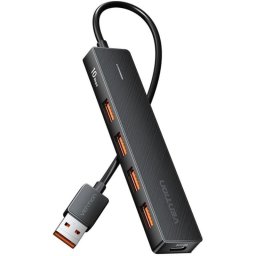 Vention CHOBB Hub 5 en 1 USB-A 3.2 Gen 2 a USB-A 3.2 Gen2 x4/USB-C 10G 0.15m Negro