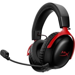 Auriculares HyperX Cloud III S Wireless 2.4GHz/Bluetooth con micrófono y audio espacial Negro/Rojo