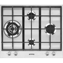SMEG Placa Gas 4 quemadores - PX164L. Acero Inox