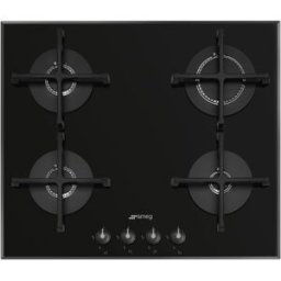 SMEG Placa Gas 4 quemadores - PV164B3. Negro