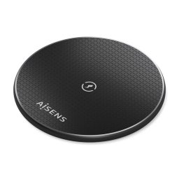 Cargador inalámbrico USB-C 15W Qi para smartphone, protección múltiple, negro