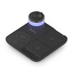 Cargador inalámbrico USB-C 4 en 1 15W, plegable, para móvil, Apple Watch y auriculares, negro