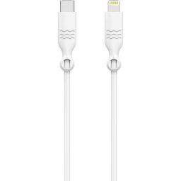Just Green Cable Ecológico Ligthning a USB-C Macho/Macho 1.2m Blanco