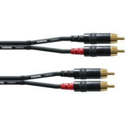 CORDIAL CFU-CC 1,5 - Cable RCA, 2 conectores RCA, 1,5 m