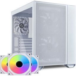 Lian-Li Bundle Caja ATX Lian Li O11 AIR MINI Blanca + Pack 3 Ventiladores Lian Li UNI FAN SL120 Infinity RGB Blancos