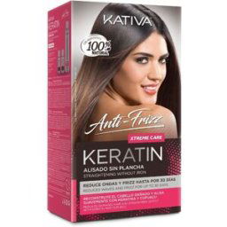 Kativa Keratin ANTI-FRIZZ alisado brasileño sin plancha xtrem care 30 días 3 u