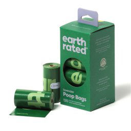 Rollos de bolsitas para perro Earth Rated - 8 rollos de 15 bolsas, lavanda (120 bolsas)