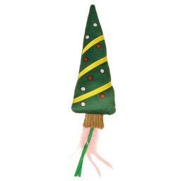Árbol de Navidad con cintas TIAKI juguete para gatos - 42 x 10 x 5 cm (L x An x Al)