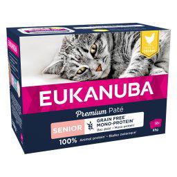Eukanuba Senior Grain Free 48 x 85 g - Pack Ahorro - Pollo
