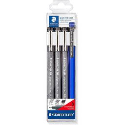 Set Staedtler 308 Marcador Negro Base Agua con Portaminas de Regalo