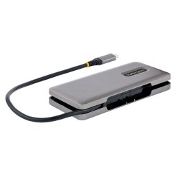 Hub USB-C 4 Puertos USB 3.2 Gen 2 10Gbps PD 100W Pass-Through Gris Cable 32cm