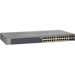 NETGEAR GS728TP3 - Switch, 28 puertos, Gigabit Ethernet, PoE, SFP