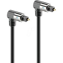 SONERO SON S-OC120-100 - Cable Toslink, enchufe Toslink, 2x90°, 10,0 m..