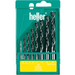HELLER BOHRERSATZ H-8 - Juego de brocas para madera, 3-10 mm
