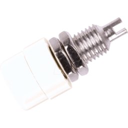 HIRSCHMANN TEST & MEASUREMENT BIL 20 WS - Conector hembra de montaje en panel, 4 mm, soldadura, blanco