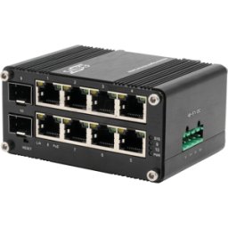 EXSYS EX62035MPS - Switch, 8+2 puertos, Gigabit Ethernet, PoE+, SFP