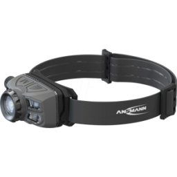 ANSMANN AMS 1600-0528 - Linterna frontal LED HD450FRS, 550 lm, negra, batería