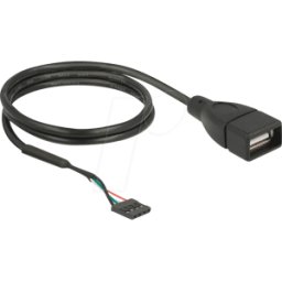 DELOCK 85671 - Cable USB 2.0, 4 pines hembra para montaje en poste > USB tipo a