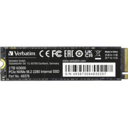 VERBATIM 49376 - SSD Verbatim Vi3000 PCIe NVMe M.2 de 2 TB