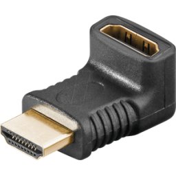 GOOBAY 65744 - Adaptador, conector HDMI macho a conector hembra, 8K 60 Hz, 90°