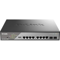 D-LINK S20G10MPP - Switch, 10 puertos, Gigabit Ethernet, PoE++, SFP