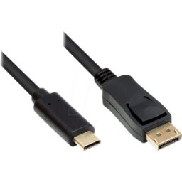 GOOD CONNECTIONS GC M0107 - Cable USB, enchufe C > DisplayPort 1,2 enchufes, UHD, 3 m..