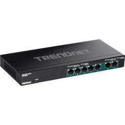 TRENDNET TRN TPE-TG327 - Switch, 7 puertos, Gigabit Ethernet, PoE+