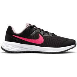 Nike Zapatillas de running de niños Revolution 6 . Negro / Rosa 35,5