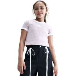 Nike Camiseta de niña Sportswear Tee Y2K Graphic Star . Gris 10 Años