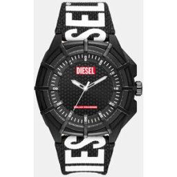 Diesel Reloj de hombre solar DZ4654 bio de piel negro. Negro