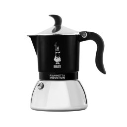 Cafetera Italiana Bialetti Fiammetta Induction 2 tazas 0.1 L acero inoxidable negra