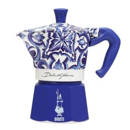 Cafetera Moka Eléctrica Bialetti 0005345 0,13L Azul/Blanco Aluminio 3 Tazas