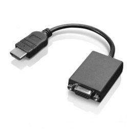 Adaptador HDMI a VGA Lenovo 0.2m Macho a Hembra Full HD Plug and Play Negro