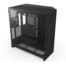 Caja NZXT H9 Flow Malla y vidrio templado, 3x140mm, ATX/EATX