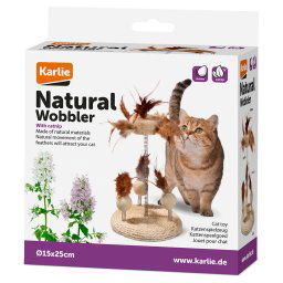 Juguete Karlie Nava con sisal y esponja vegetal para gatos - 1 unidad