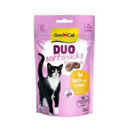 GimCat Duo Soft Snacks 50 g - Pollo e hígado
