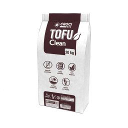 Croci Tofu Clean arena biodegradable para gatos - 45 litros (aprox. 20 kg)