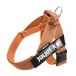 Arnés cinturón Julius-K9 IDC® Color & Grey, naranja/gris - Talla M/0: Contorno del pecho 58 - 76 cm