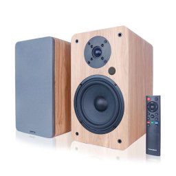 VULKKANO A6 ARC Altavoces Autoamplificados de 6.5 Bluetooth 5.0 HDMI ARC Optica RCA USB Marrón