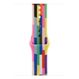 Correa deportiva multicolor M/L para Apple Watch modelos 44mm 45mm 46mm 49mm, Pride Edition, fluoroelastómero