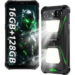 Smartphone Oukitel G5 4GB RAM 128GB 6" Dual SIM Batería 6300mAh Rugerizado Android 14 Verde