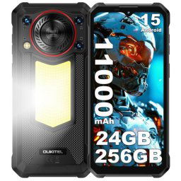 Smartphone OUKITEL WP53 Pro 8GB RAM 256GB 11000mAh Dual SIM NFC Rugerizado Negro