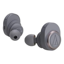 Auriculares Audio-Technica inalámbricos Bluetooth con micrófono integrados gris