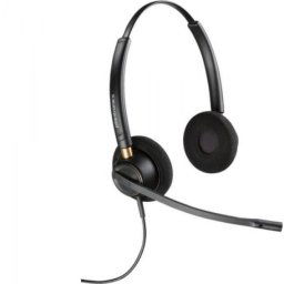 Auriculares Poly con cable Quick Disconnect, micrófono boom, cancelación de ruido, negro