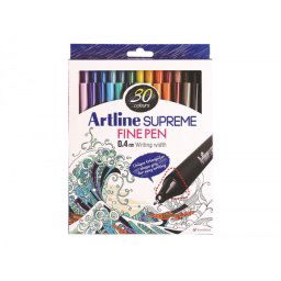 Rotulador artline supreme epfs200 fine liner punta de fibra 0,4 mm bolsa 30 unidades colores surtidos