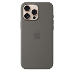 Apple Funda de Silicona con MagSafe Gris Piedra para iPhone 16 Pro Max